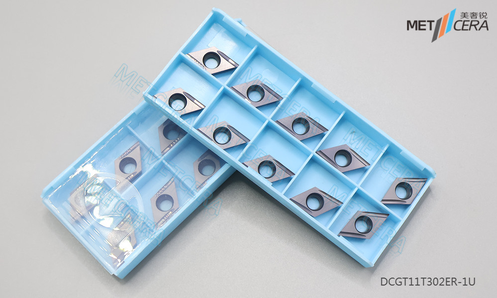 DCGT11T302 CNC 탄화탄소 삽입  ग्रा운딩 외부 회전 톱니 절단 도구 강철 낮은 공급
