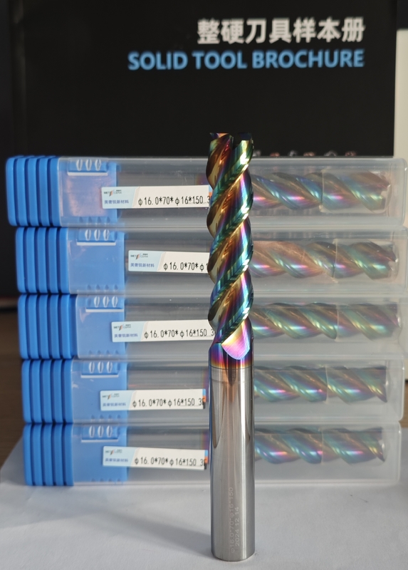 MAE PLUS 금속 알루미늄 및 구리 가공용 긴 플루트 탄화물 공장 16mm φ16.0 x 70 x φ16 x 150mm