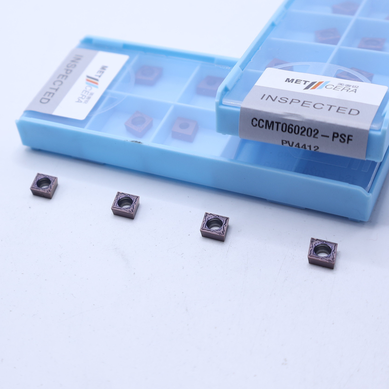 CNC 탄화탄소 회전 삽입기, PVD 코팅 탄화탄소 회전 삽입기 톱니 도구 보유기, 마무리 칩브레이커 PSF, CCMT060202