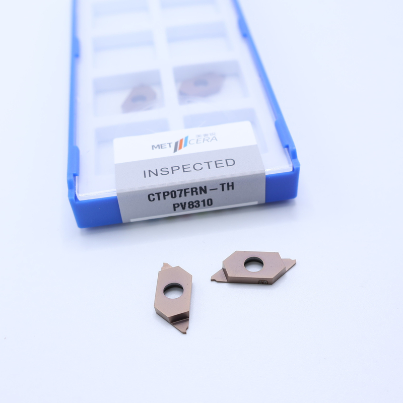 PVD 코팅 시멘트 탄화탄소 삽입기 CTP 절단 분리 표시 가능한 삽입기 CTP07FRN-TH