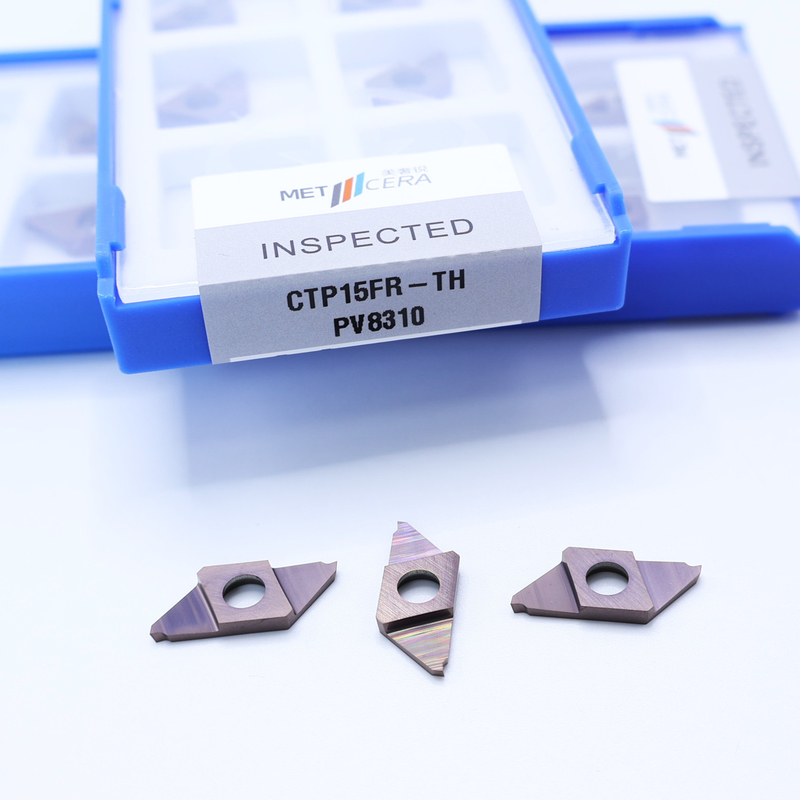 CTP15FR-TH PVD 코팅 탄화물 CNC 삽입기 CTP 절단 분리