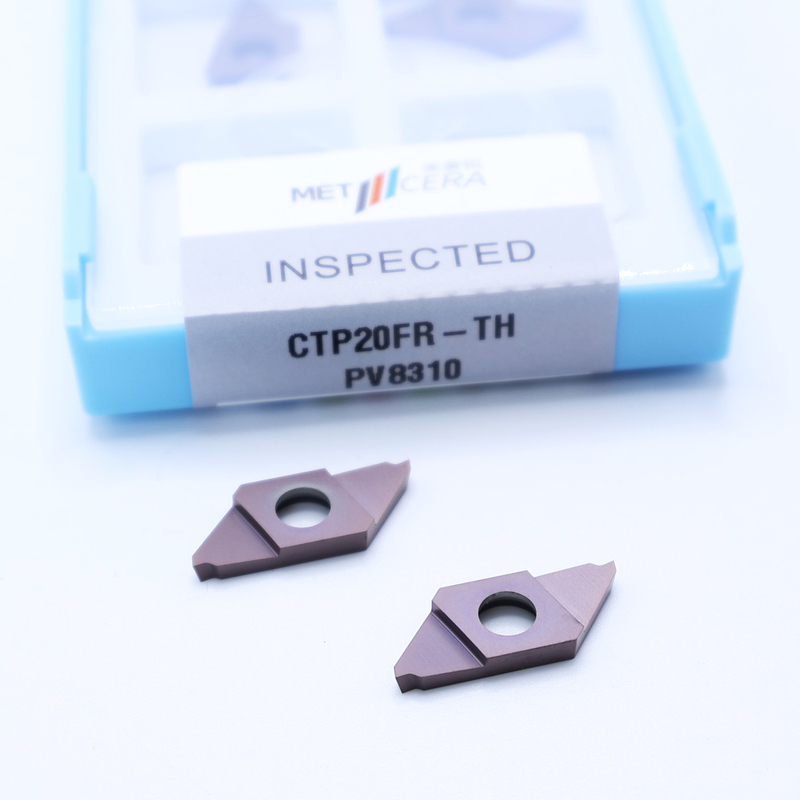 PV8310 청동급 CNC 탄화물 삽입기 CTP 절단용 PVD 코팅 분리 표시 가능한 삽입기 CTP20FR-TH CTP에 적합합니다