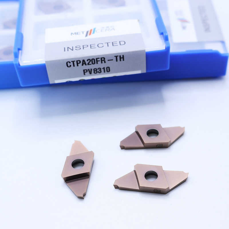고도로 내구성있는 PVD 코팅 탄화물 분리 스틸 및 스테인리스 스틸 가공 CTPA20FR-TH