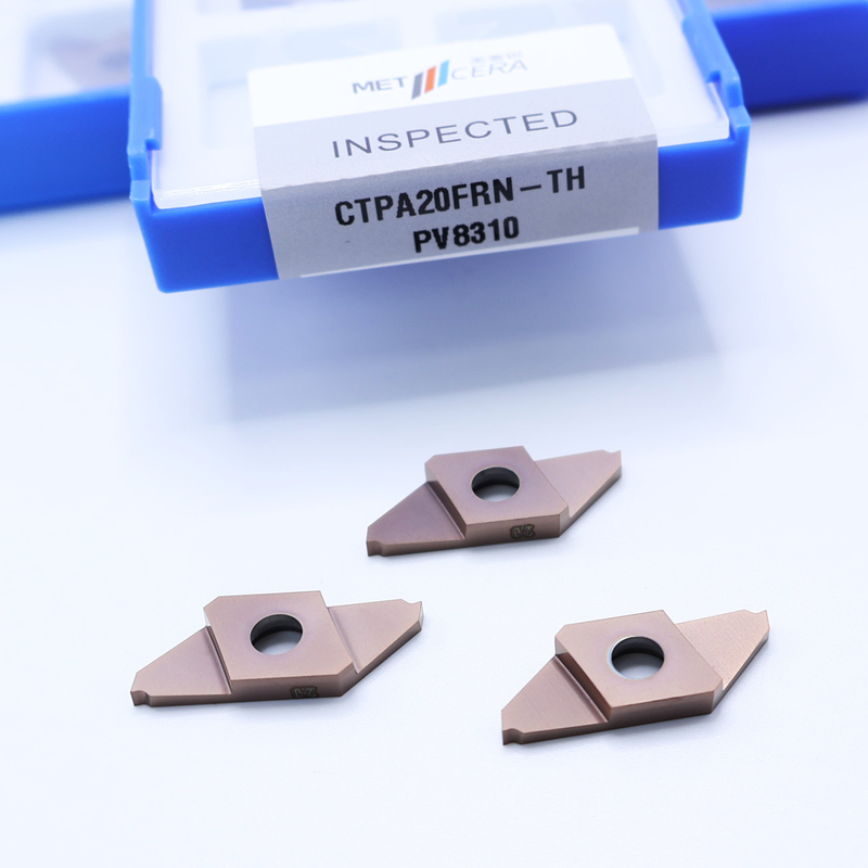 금속 PVD 코팅 탄화물 분리 금속 및 스테인리스 스틸 가공 HV4200 CTPA20FRN-TH