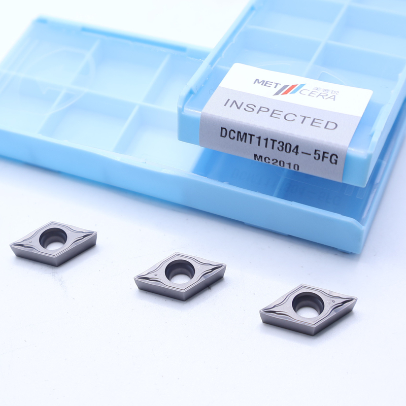 DCMT07 DCMT11 외적 및 내부 회전용 철강 5FG 칩 브레이커에 세르메트 삽입