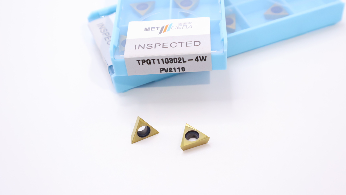 TPGT06 TPGT08 TPGT09 TPGT10 TPGT11 코팅이 없는 4W 칩 브레이커와 함께 세르메트 CNC 턴링 삽입