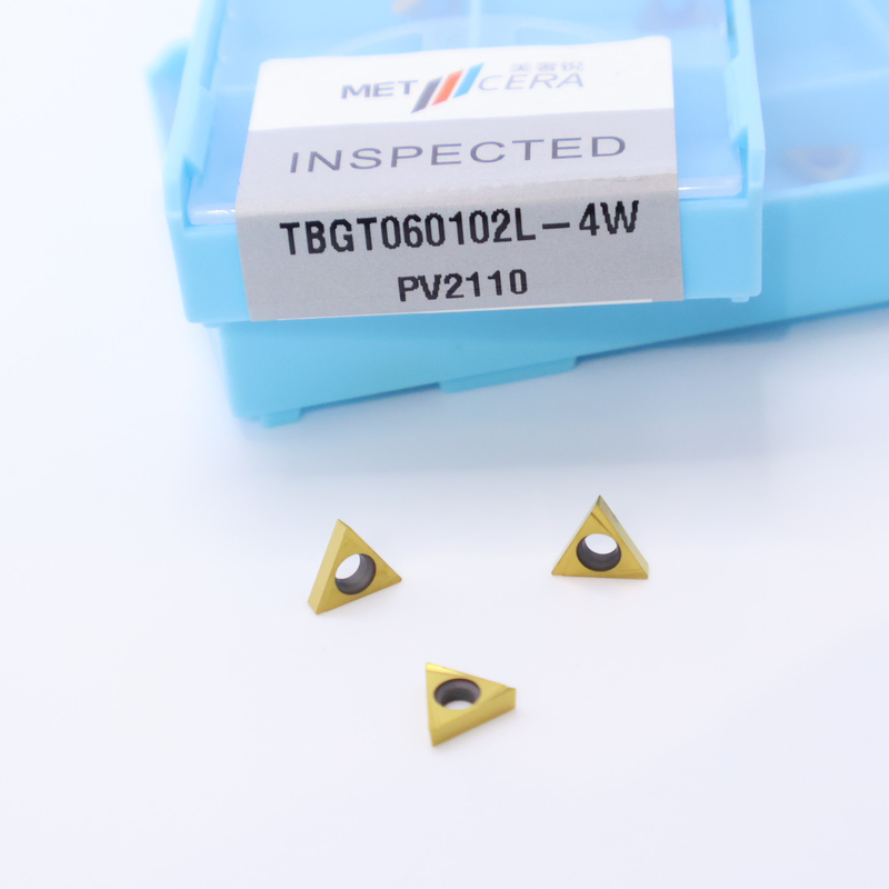 TPGT06 TPGT08 TPGT09 TPGT10 TPGT11 코팅이 없는 4W 칩 브레이커와 함께 세르메트 CNC 턴링 삽입