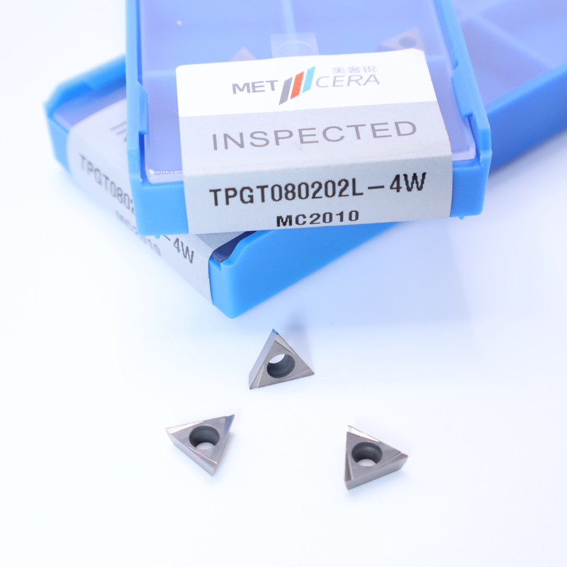 TPGT06 TPGT08 TPGT09 TPGT10 TPGT11 코팅이 없는 4W 칩 브레이커와 함께 세르메트 CNC 턴링 삽입