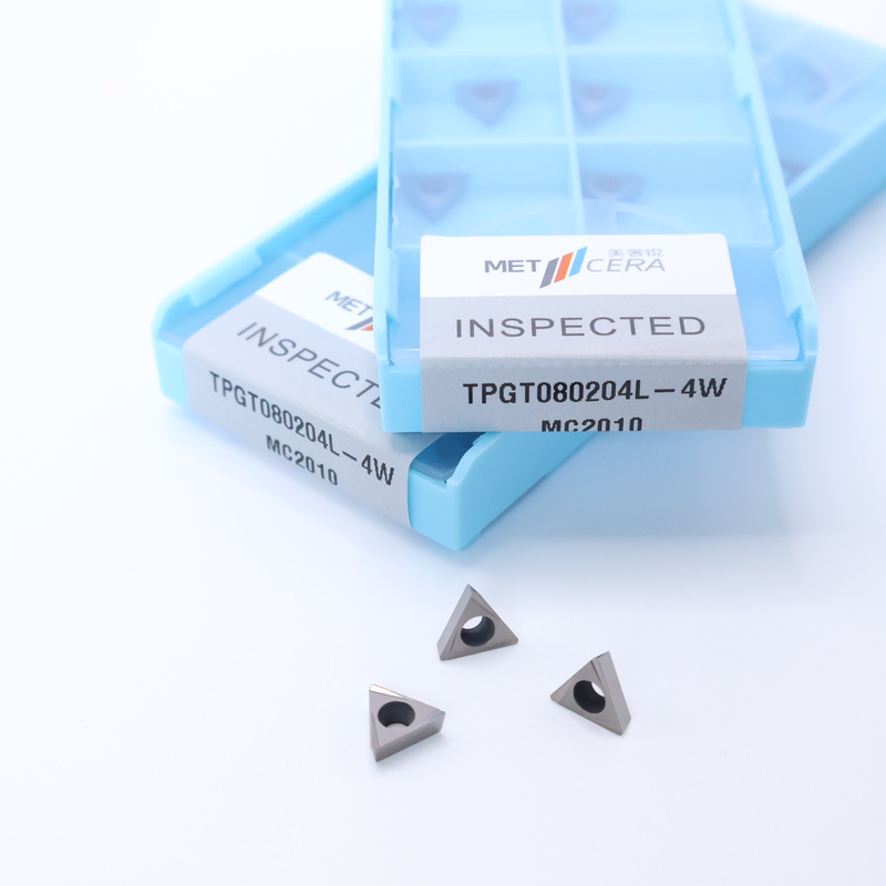 TPGT06 TPGT08 TPGT09 TPGT10 TPGT11 코팅이 없는 4W 칩 브레이커와 함께 세르메트 CNC 턴링 삽입