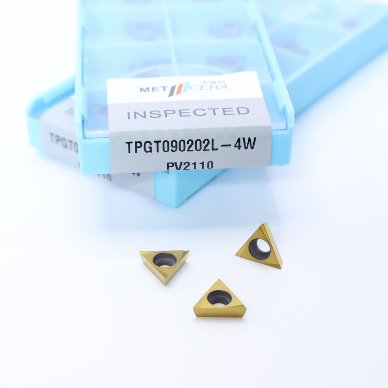 TPGT06 TPGT08 TPGT09 TPGT10 TPGT11 코팅이 없는 4W 칩 브레이커와 함께 세르메트 CNC 턴링 삽입