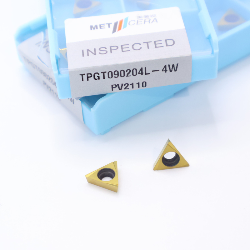 TPGT06 TPGT08 TPGT09 TPGT10 TPGT11 코팅이 없는 4W 칩 브레이커와 함께 세르메트 CNC 턴링 삽입