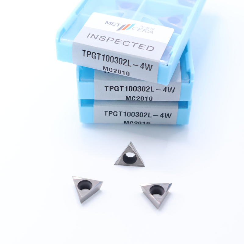 TPGT06 TPGT08 TPGT09 TPGT10 TPGT11 코팅이 없는 4W 칩 브레이커와 함께 세르메트 CNC 턴링 삽입