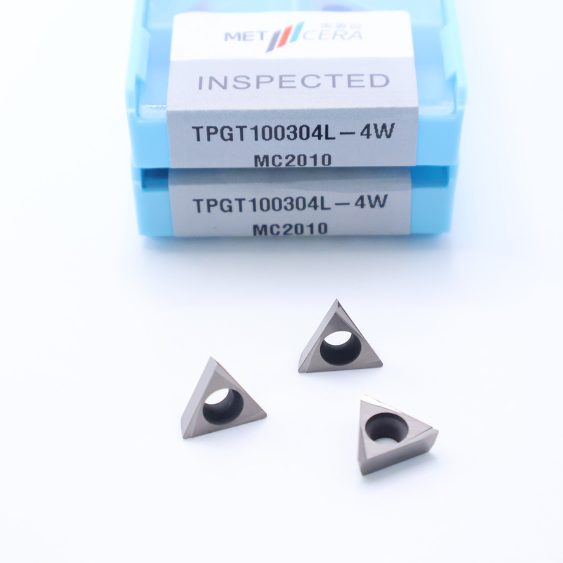 TPGT06 TPGT08 TPGT09 TPGT10 TPGT11 코팅이 없는 4W 칩 브레이커와 함께 세르메트 CNC 턴링 삽입