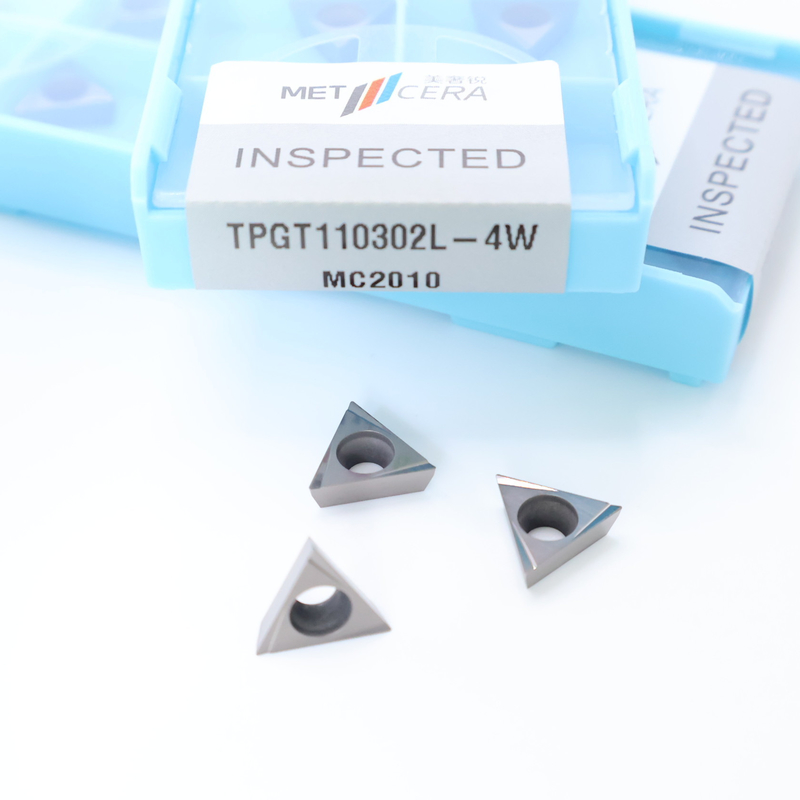 TPGT06 TPGT08 TPGT09 TPGT10 TPGT11 코팅이 없는 4W 칩 브레이커와 함께 세르메트 CNC 턴링 삽입