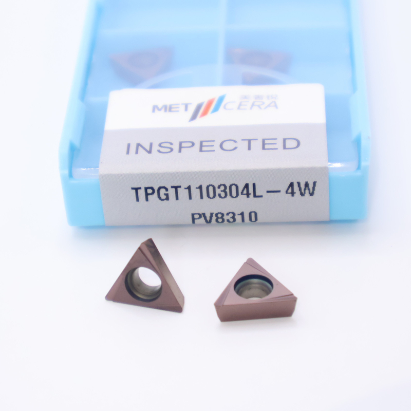 TPGT10 TPGT11 금속 / 청동의 CNC 회전 4W 칩 브레이커에 대한 탄화물 회전 삽입