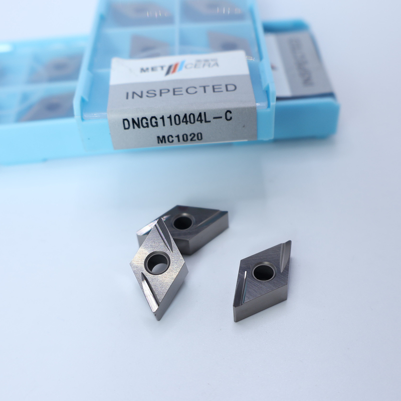 DNGG1104 DNGG11 세르메트 CNC 세르메트 턴링 삽입, C 끝 칩 브레이커와 함께 끝 삽입