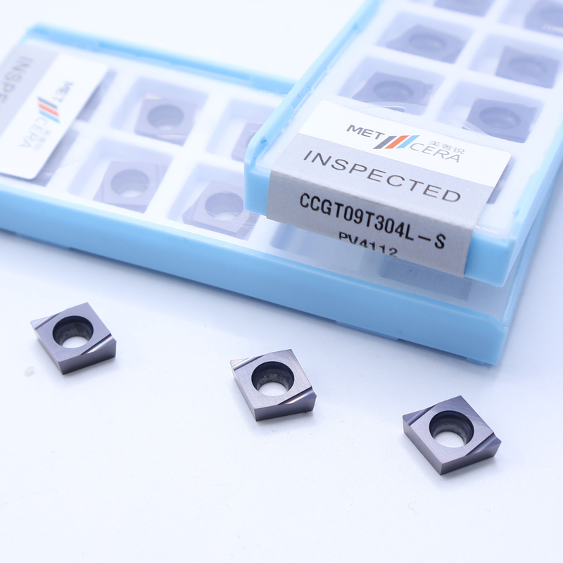CCGT04 CCGT06 CCGT09 탄화탄소 회전 삽입, 탄화탄소 CNC 회전 삽입 S 칩 브레이커