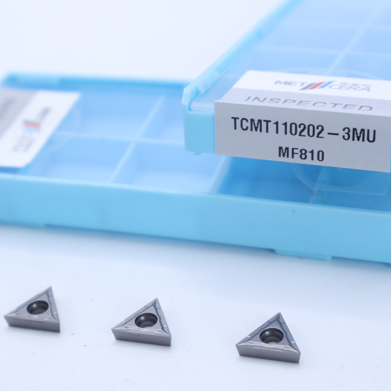 등급 MF810 은화탄소 회전 삽입 TCMT09 TCMT11 TCMT16 3MU 반 완성 칩 브레이커와 함께 긍정적 CNC 삽입