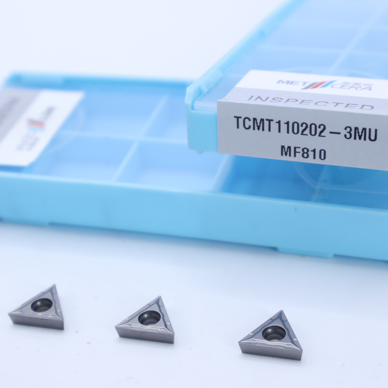 탄화탄소 회전 삽입 TCMT09 TCMT11 TCMT16, 3MU 반 완성된 칩 브레이커와 함께 긍정적 인 CNC 삽입