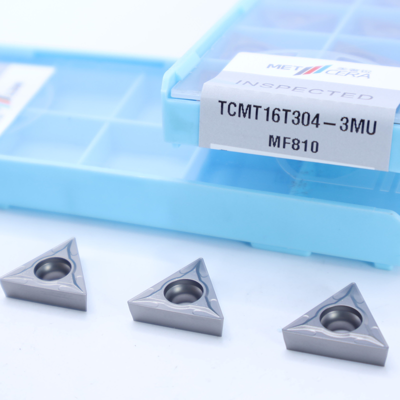 탄화탄소 회전 삽입 TCMT09 TCMT11 TCMT16, 3MU 반 완성된 칩 브레이커와 함께 긍정적 인 CNC 삽입