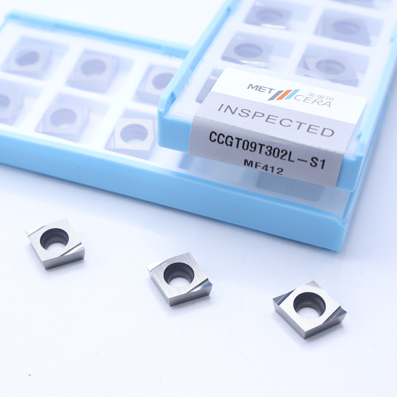 CCGT04 CCGT06 CCGT09 탄화탄소 회전 삽입, 탄화탄소 CNC 회전 삽입 S1 날카로운 칩 브레이커