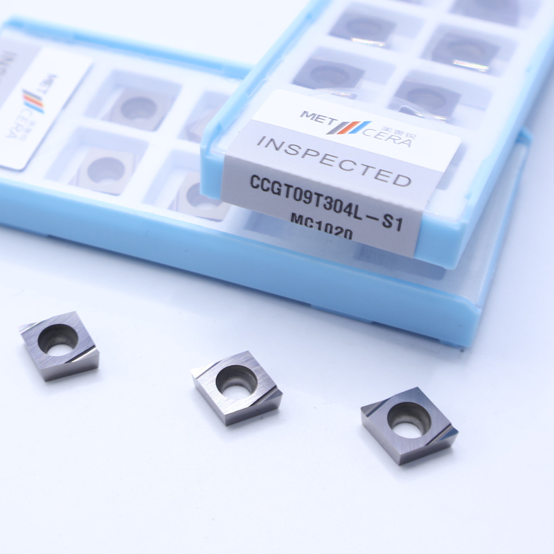 S1 날카로운 마무리 칩 브레이커 세르메트 CNC 회전 삽입 CCGT03 CCGT04 CCGT06 CCGT09 고 마모 저항 장점