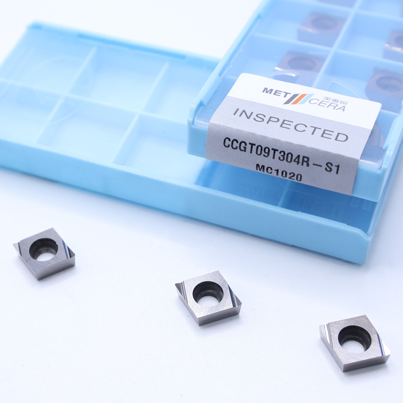 S1 날카로운 마무리 칩 브레이커 세르메트 CNC 회전 삽입 CCGT03 CCGT04 CCGT06 CCGT09 고 마모 저항 장점