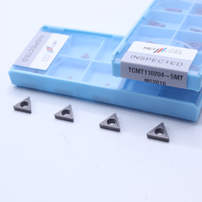 TCMT11 TCMT16 5MT 반 완공 칩 브레이커와 함께 TCMT16 긍정적 CNC 회전 삽입, 세르메트 회전 삽입