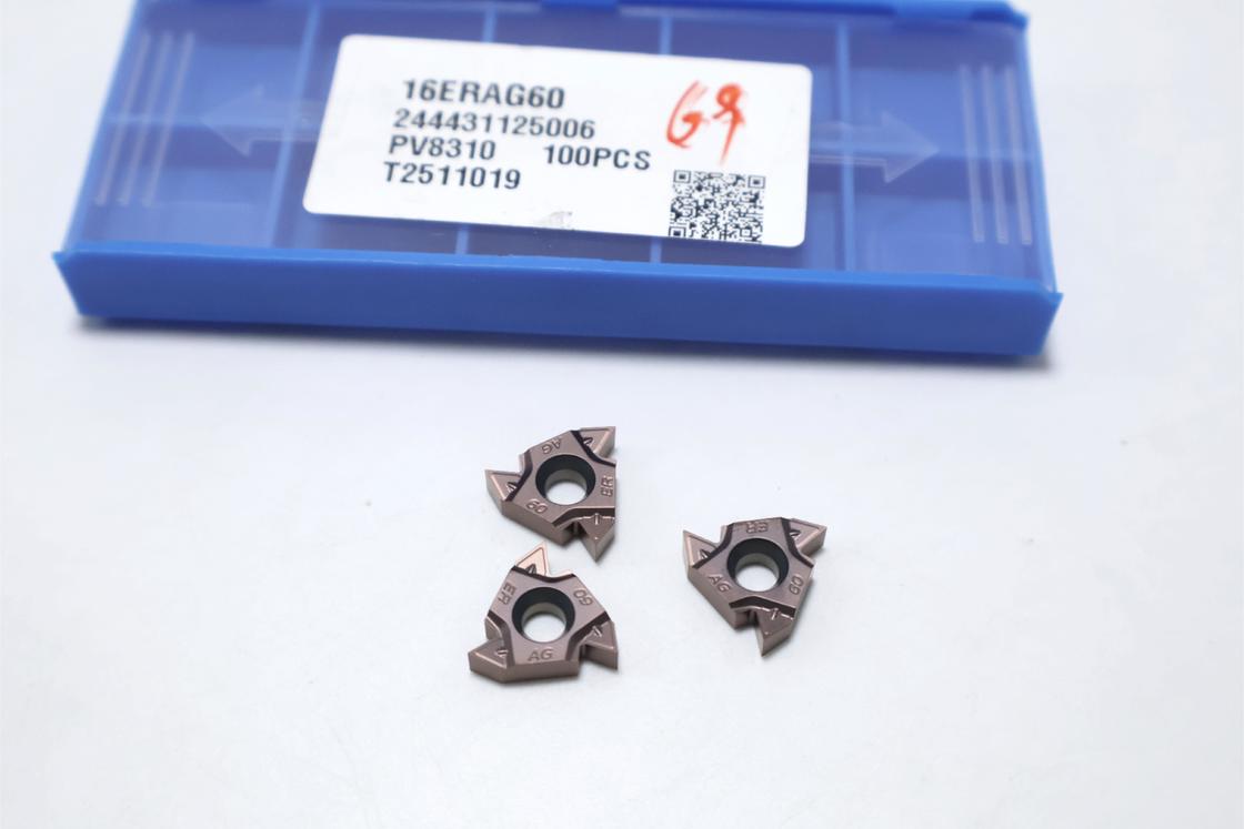 55DEG 외부 인덱서블 초경 인서트 고강도 나사 절삭 인서트 부분 프로파일 PVD 코팅 16ERAG55 16ERAG60