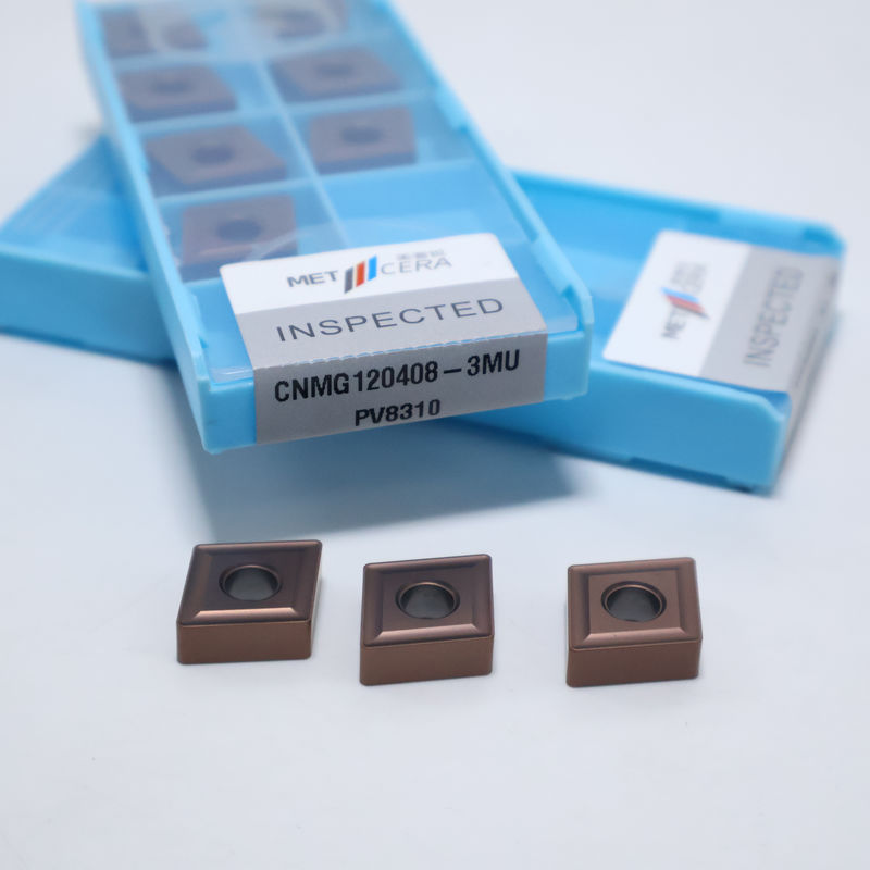 PV8310 등급 CNMG120404 CNMG120408 강철 및 스테인리스강용 초경 선삭 인서트, 3MU 칩브레이커의 네거티브 인서트