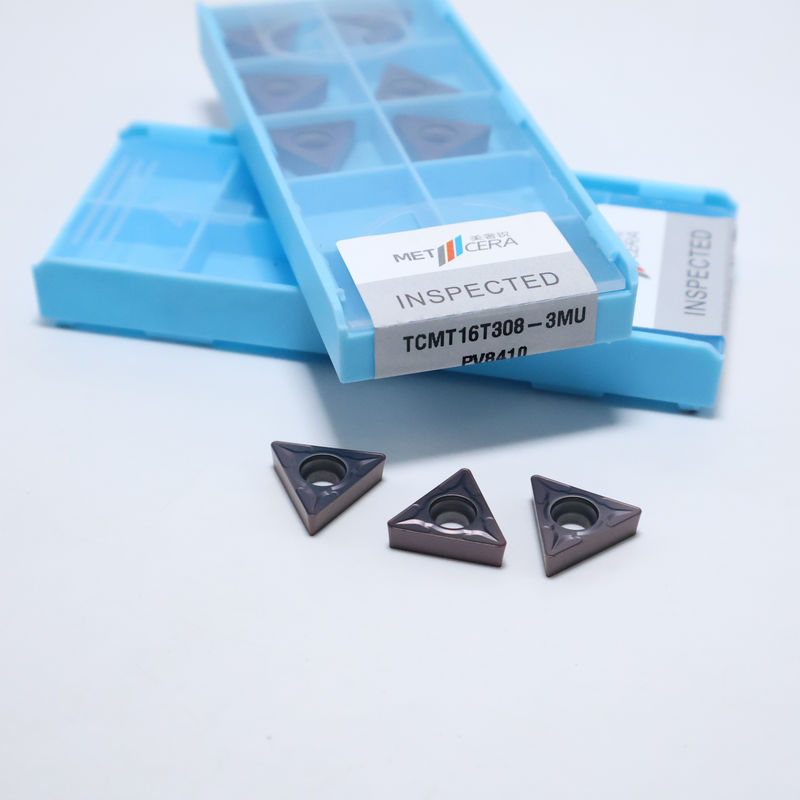 TCMT0902 TCMT1102 TCMT16T3 60° 삼각 카바이드 선삭 인서트 (강철, 스테인리스강용, 3MU 칩브레이커)