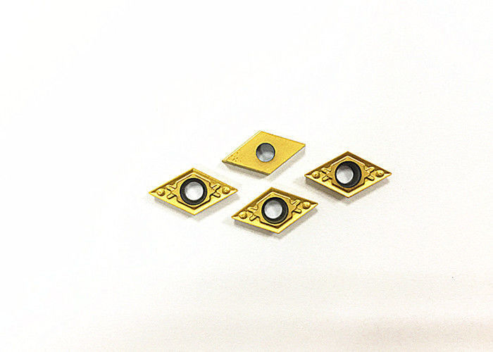Cnc 턴 도구 세르메트 턴 삽입 금색 산화 저항 DCMT07 DCMT11